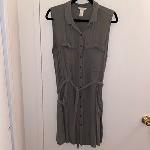 Olive tank dress
